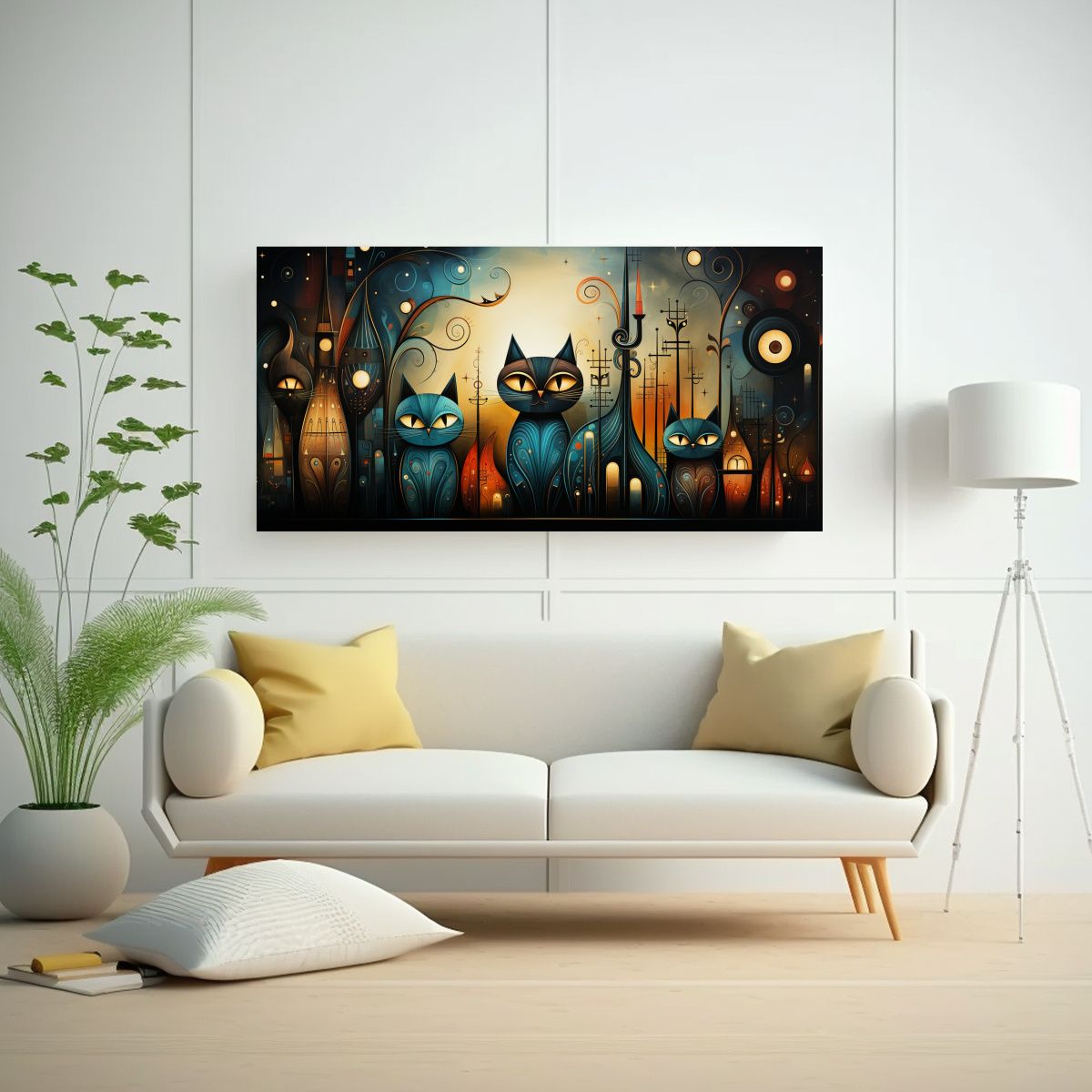 GENERICO - Pinturas Decorativas En Estilo Surrealista De 60x30 Cm