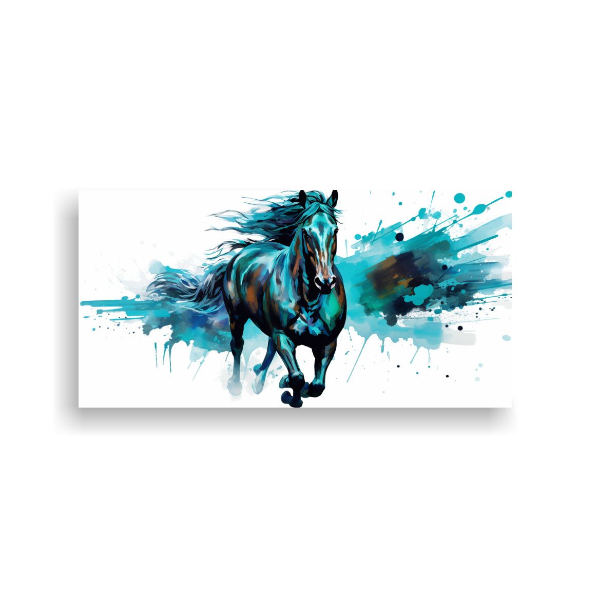 GENERICO - Pintura Decorativa De Caballo De Pura Sangre En 80x40 Cm