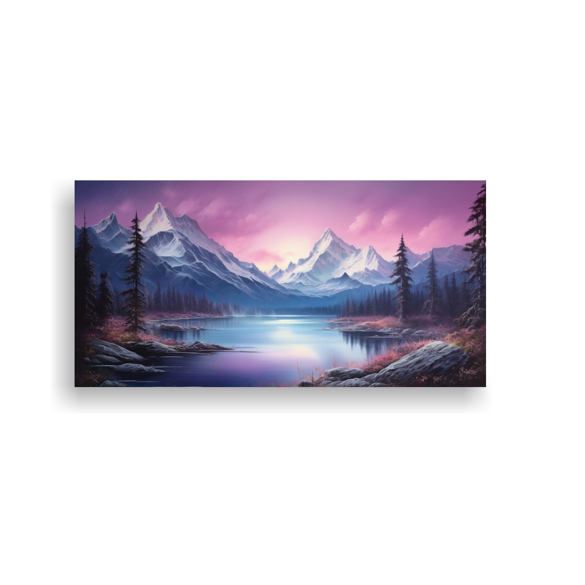 GENERICO - Cuadro Abstracto Inspirado En Estética De 60x30 Cm