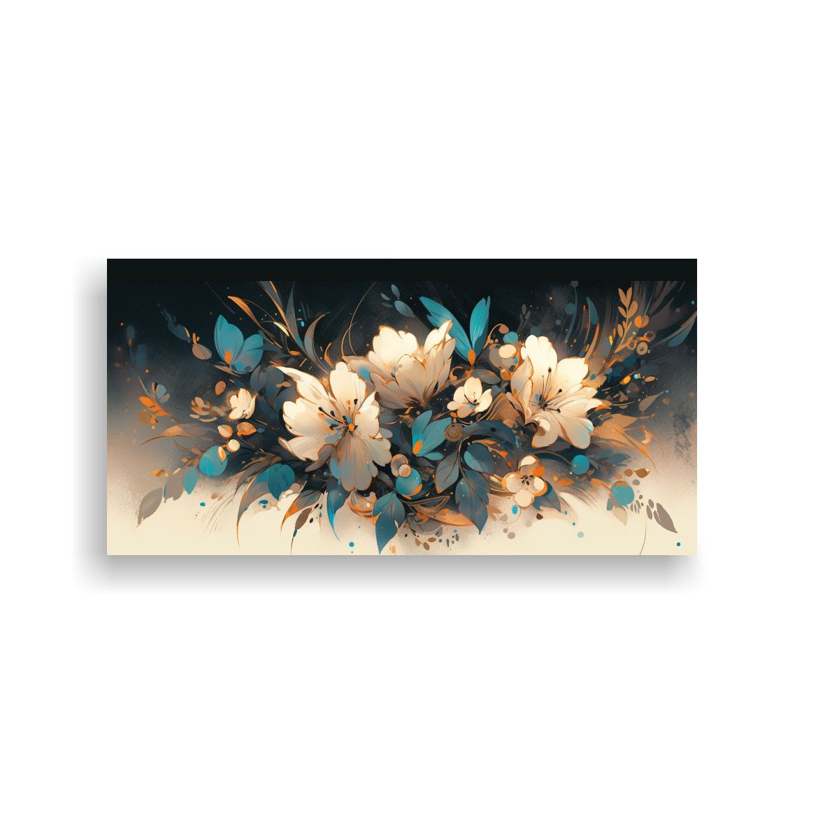 GENERICO - Dormitorio De Arte Moderno En Colores Turquesa Y 60x30 Cm