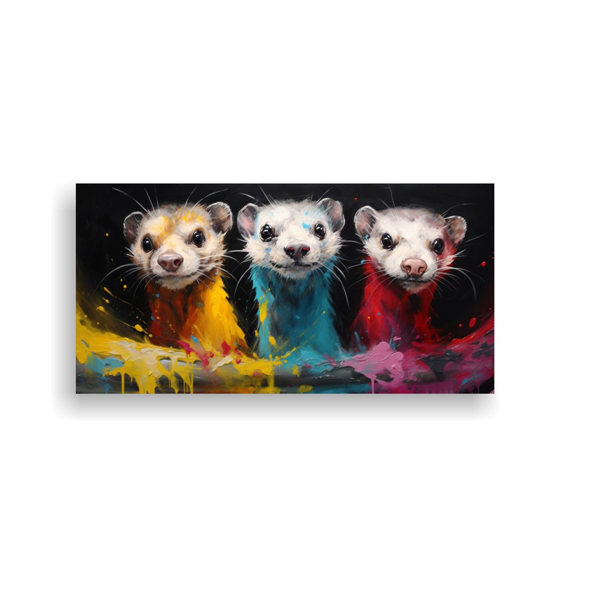 GENERICO - Pintura Al Estilo óleo Detallada Estilo Colorido 80x40 Cm