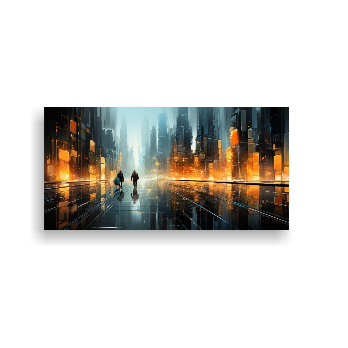 GENERICO - Pinturas Abstractas Minimalistas En Estilo 100x50 Cm