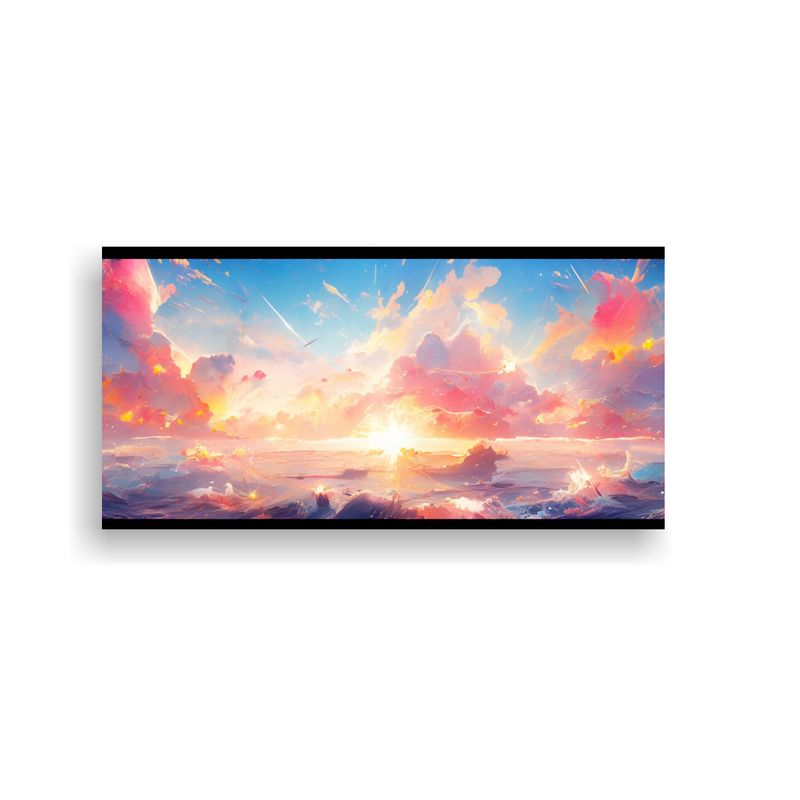 GENERICO - Cuadro Abstracto Regalo Cielo Y Mar Con 100x50 Cm