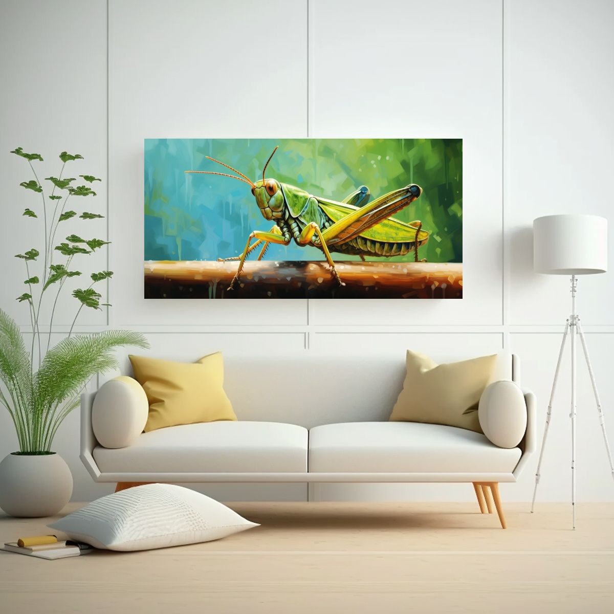 GENERICO - Pintura Al Estilo óleo De Estilo Colorido 100x50 Cm