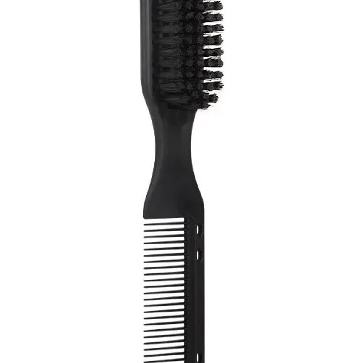 GENERICO - Peine Y Cepillo Fade Barba Barberia Con Peineta 2 En 1 Negro