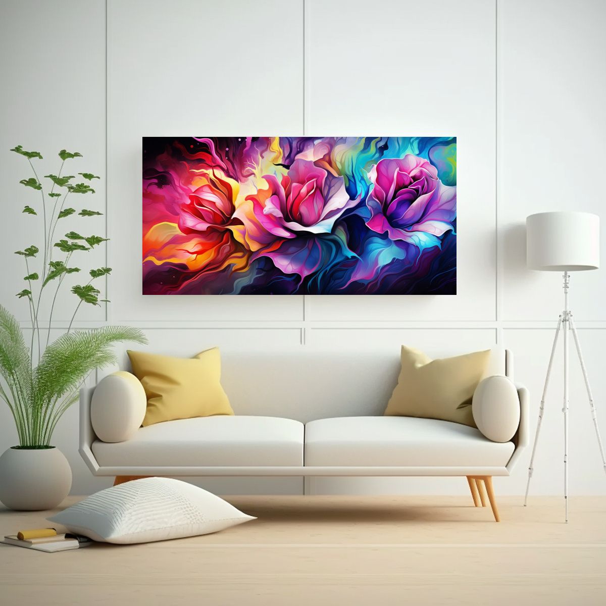 GENERICO - Arte De Pared Elegante Con Atmosfera Neonoir 60x30 Cm