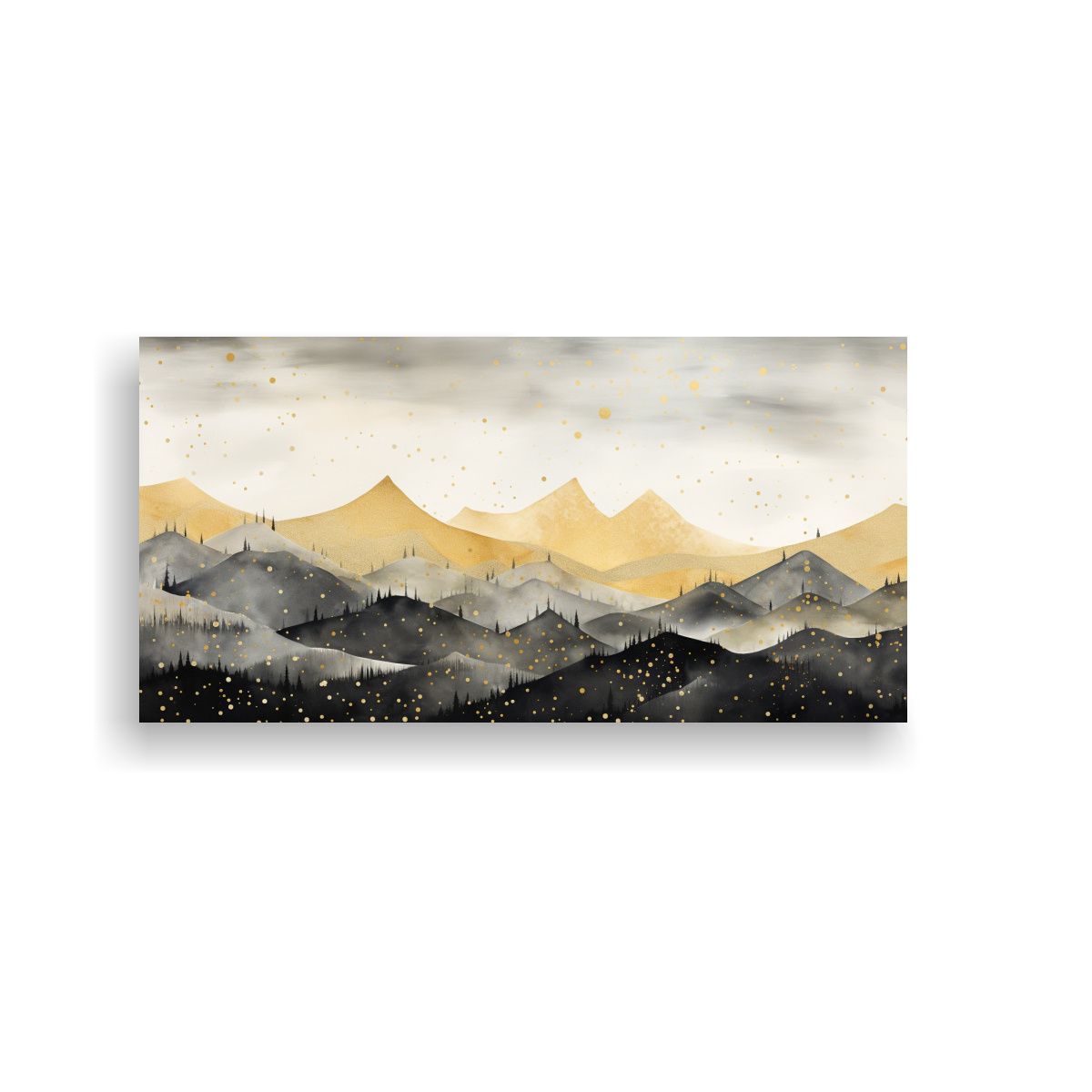 GENERICO - Pintura Decorativa De Paisaje De Montaña Con 100x50 Cm