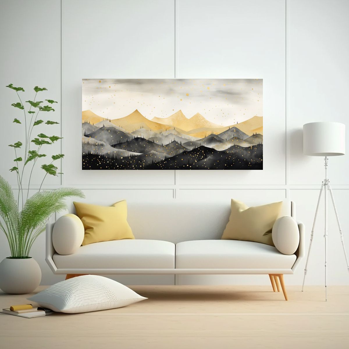 GENERICO - Pintura Decorativa De Paisaje De Montaña Con 100x50 Cm