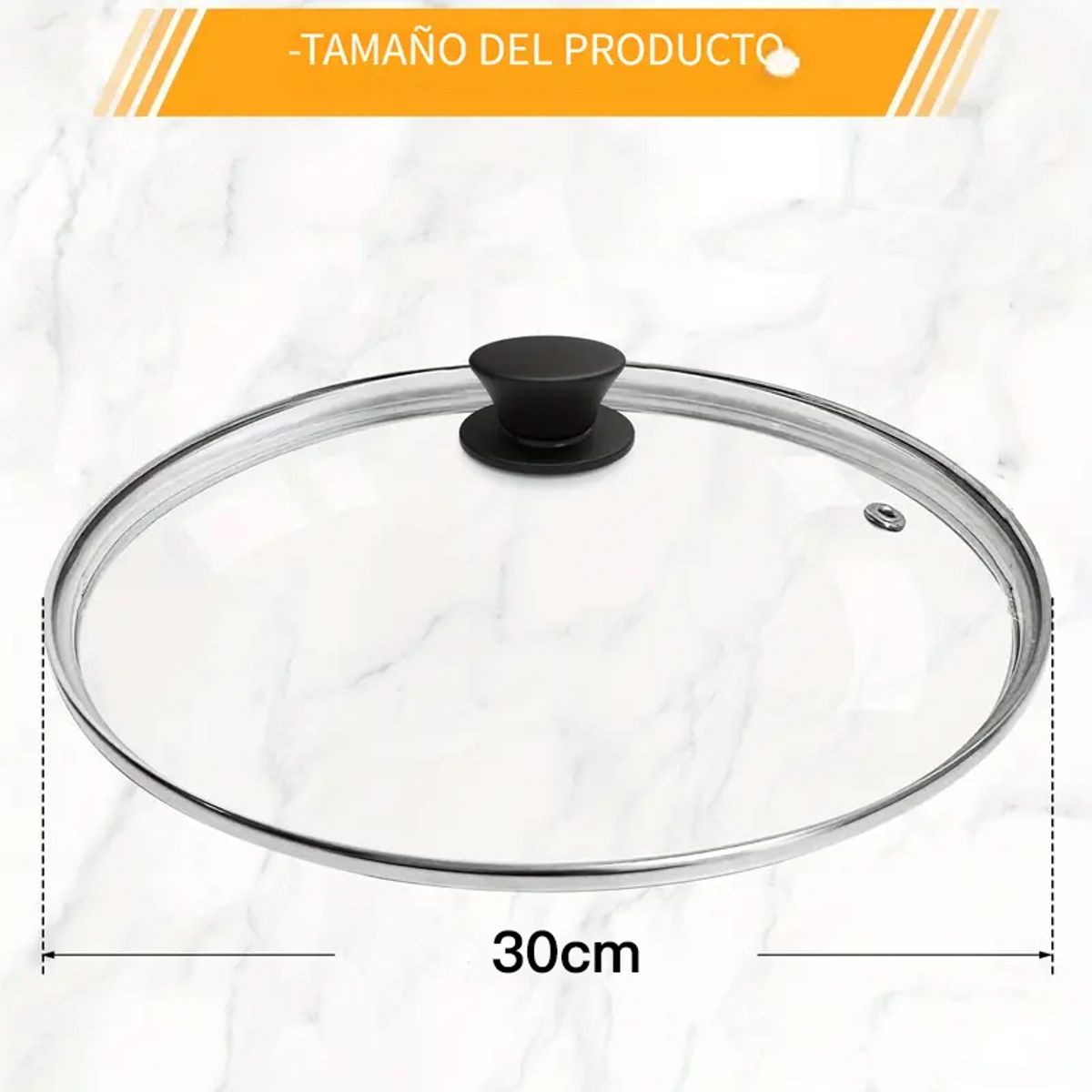 GENERICO - Tapa de Vidrio Universal 30 cm