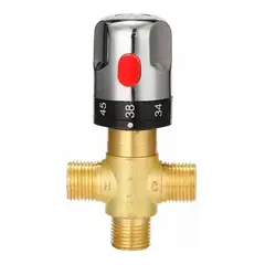 GENERICO - Válvula Mezcladora Termostática Ajustable 3baño Latón Agua