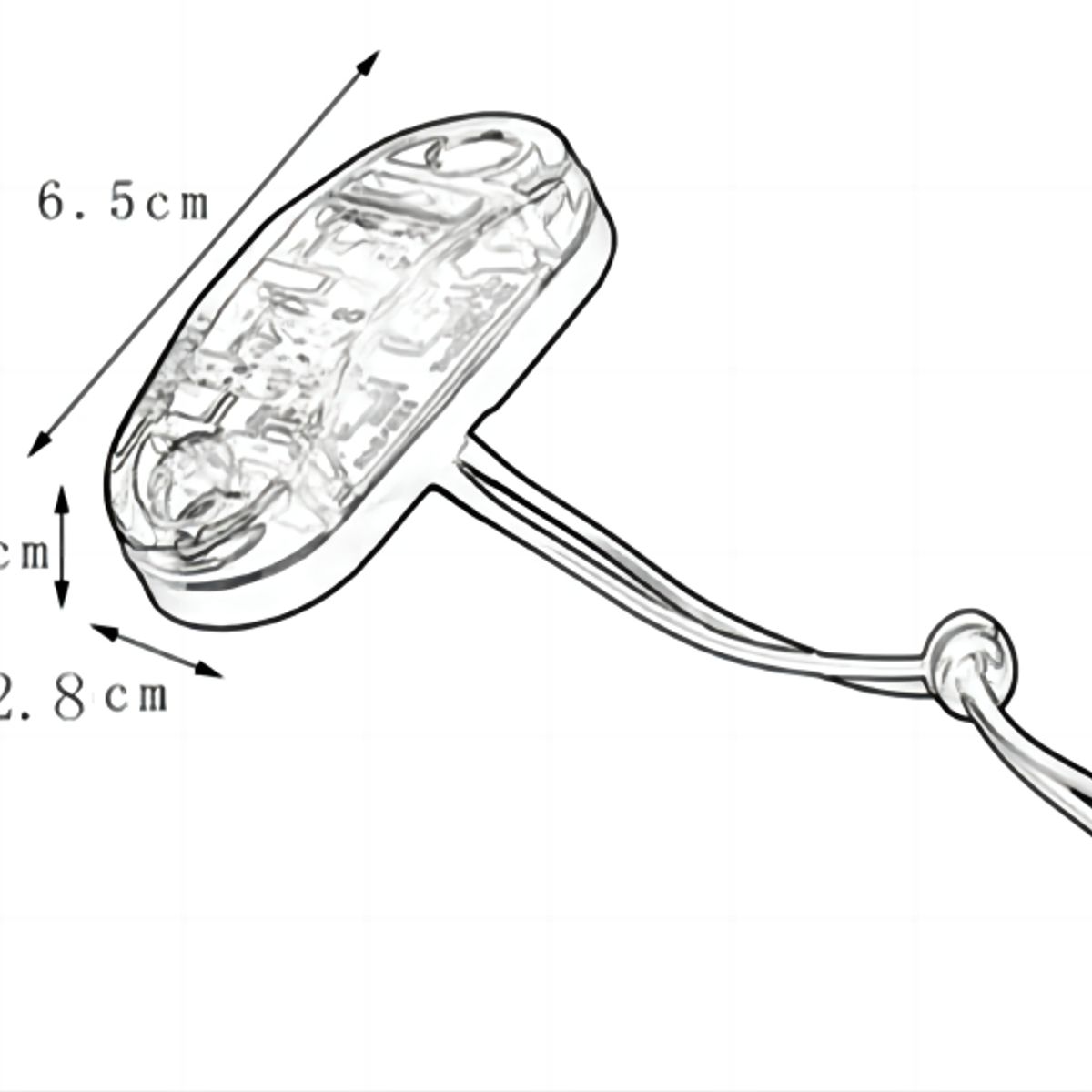 GENERICO - Focos Luces Laterales Posición Trochas Universal Led 12v 24v
