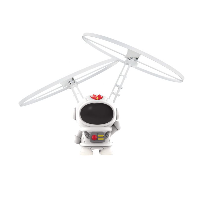 GENERICO - Mini dron de juguete con forma de astronauta color blanco