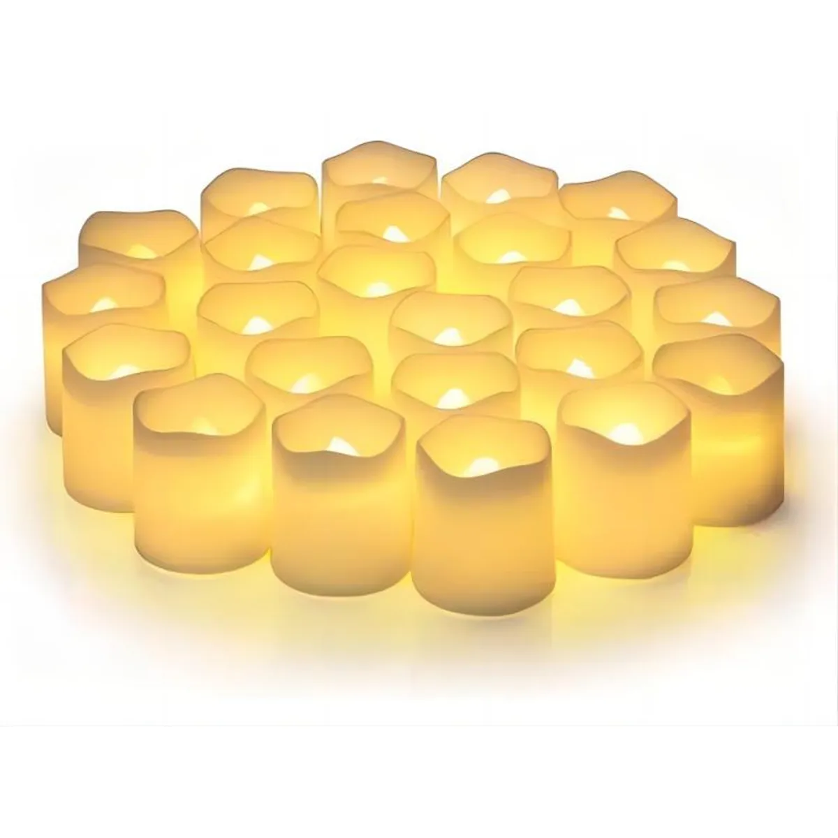 GENERICO - Paquete De 24 Velas Led Con Velas Decorativas Con Efecto De