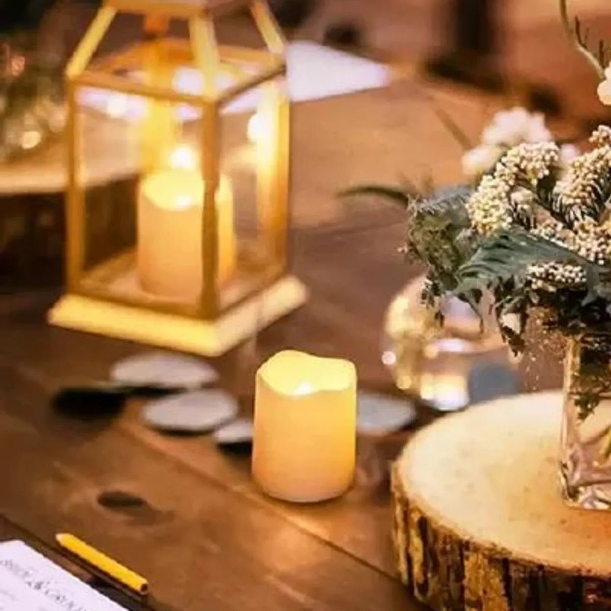 GENERICO - Paquete De 24 Velas Led Con Velas Decorativas Con Efecto De