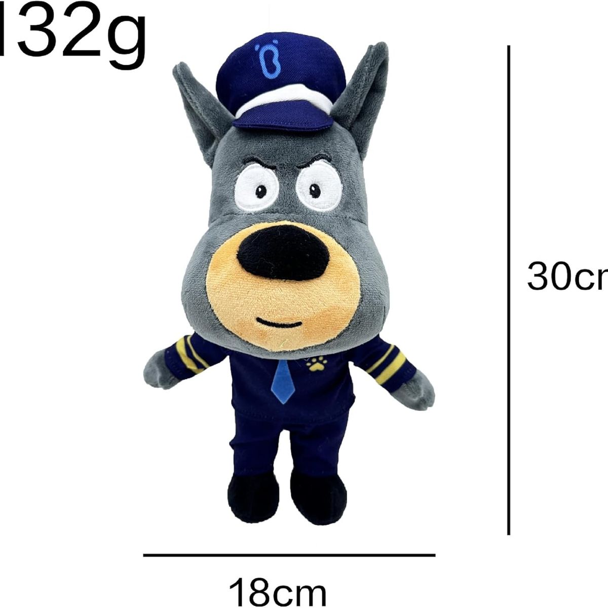 PUREPOWER - Bbb Perro De Peluche Sheriff Labrador Con Dibujos Animados