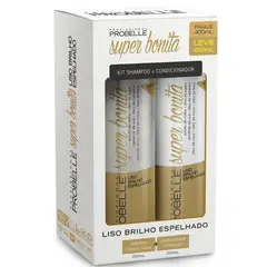 PROBELLE - Pack Shampoo + Acond Lisos Brillo Espejo 450ml