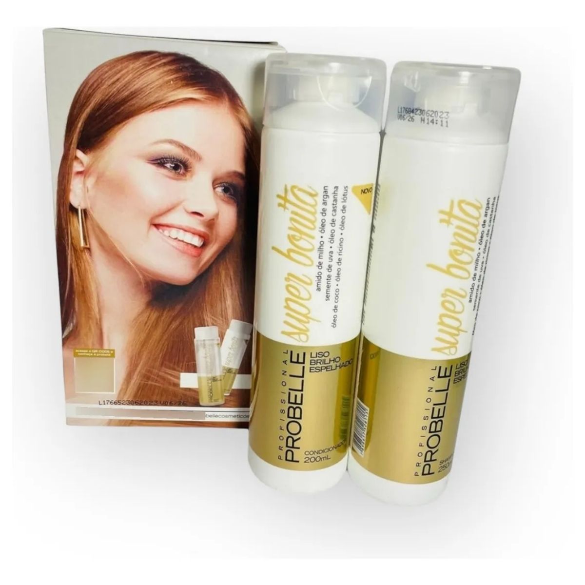 PROBELLE - Pack Shampoo + Acond Lisos Brillo Espejo Probelle 500ml