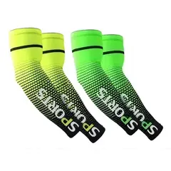 GENERICO - 2 Par Mangas Bike Compresión Protección Uv Ciclismo Deporte