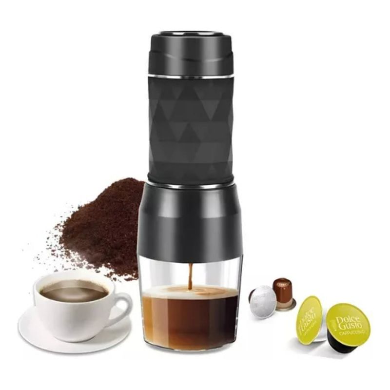 METEX - Máquina Café Expreso Portátil Manual 3 En 1 Capsulas