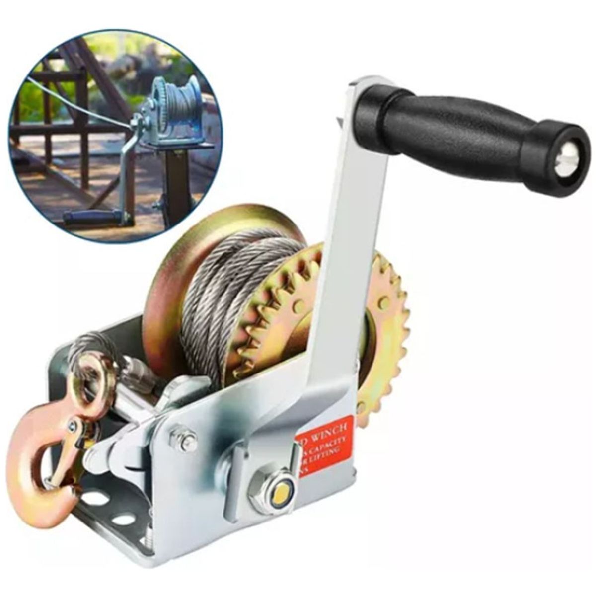 QUICK - Winche Malacate Manual 800 Libras 362 Kilos