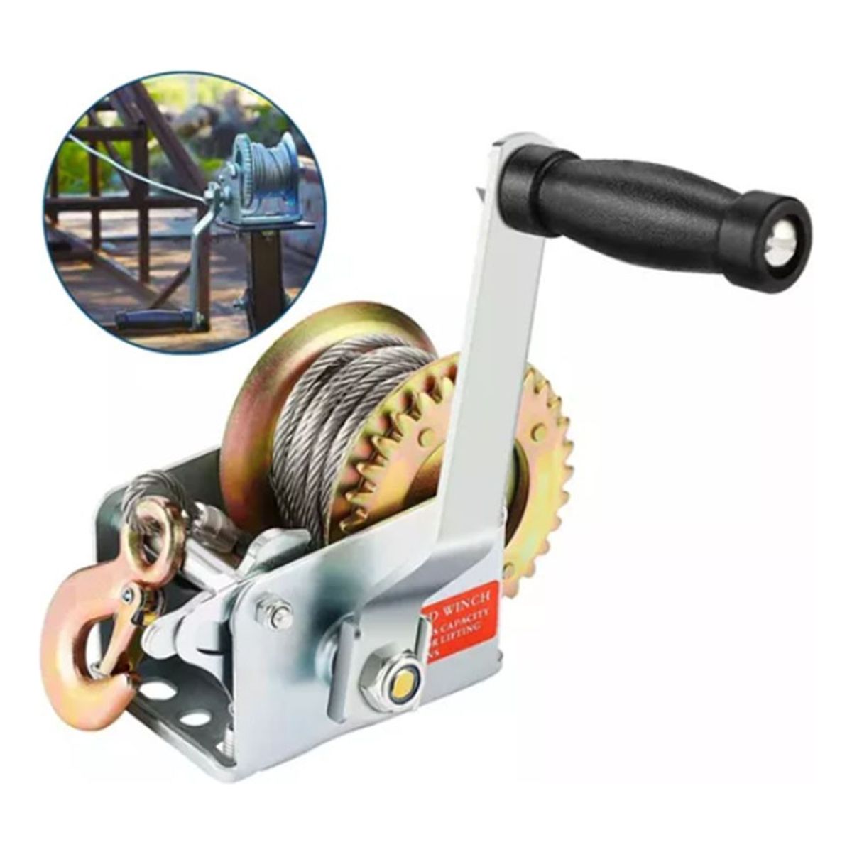 QUICK - Winche Malacate Manual 800 Libras 362 Kilos