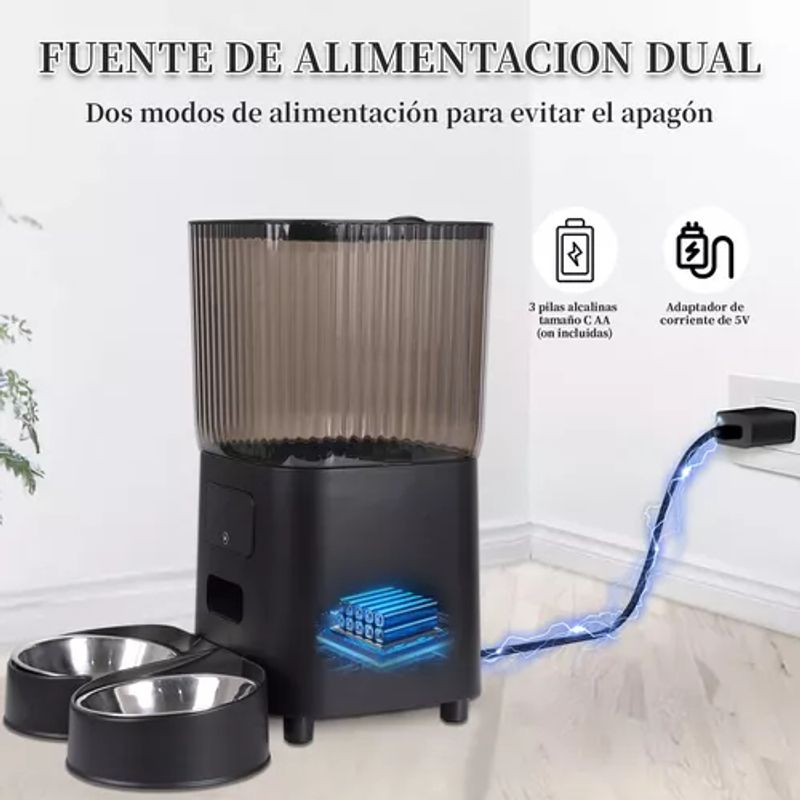 GENERICO - Comedero Dispensador De Comida Alimentador Para Perros Wifi