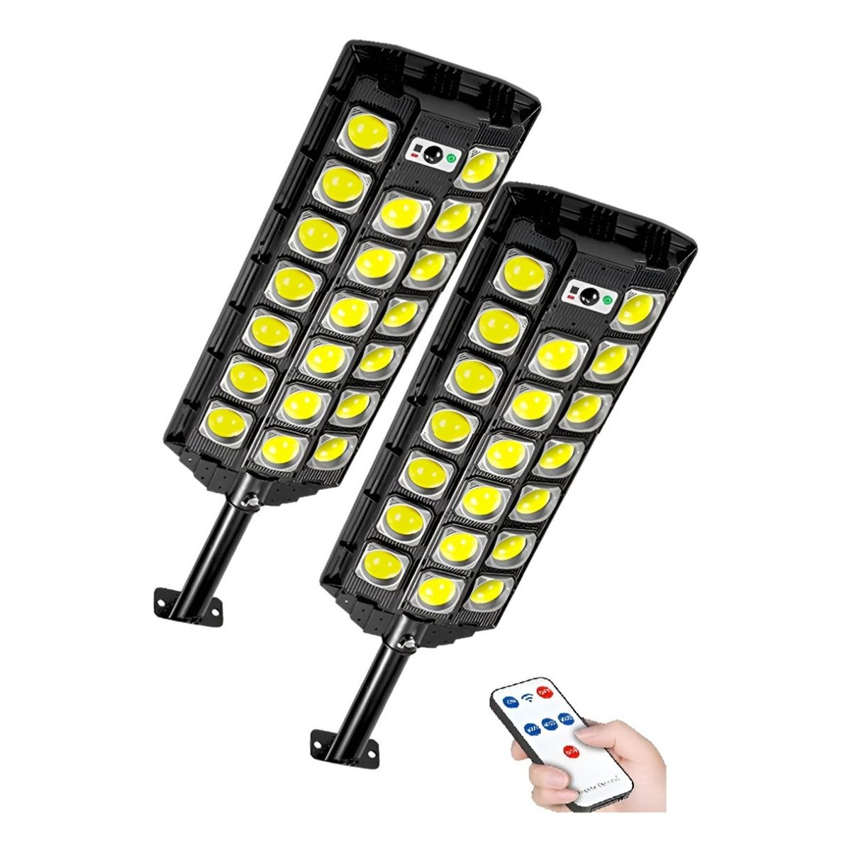 METEX - 2 Foco Led Para Exterior De 1200 W Con Sensor De Movimiento