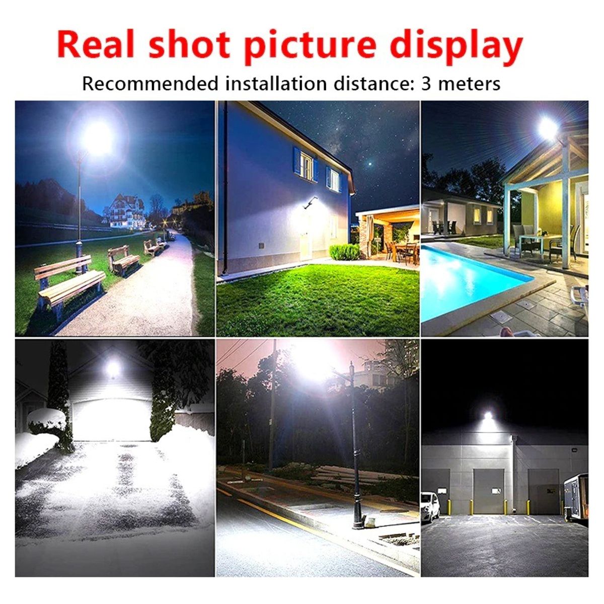 METEX - 2 Foco Led Para Exterior De 1200 W Con Sensor De Movimiento