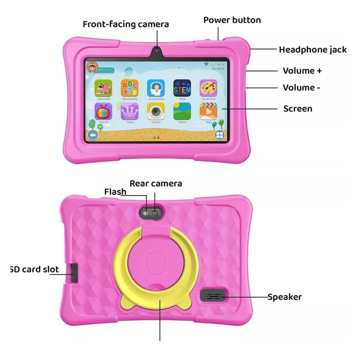 METEX - K07 Tablet Para Ninos 7pulgadas Hd Android 32rom 6ram