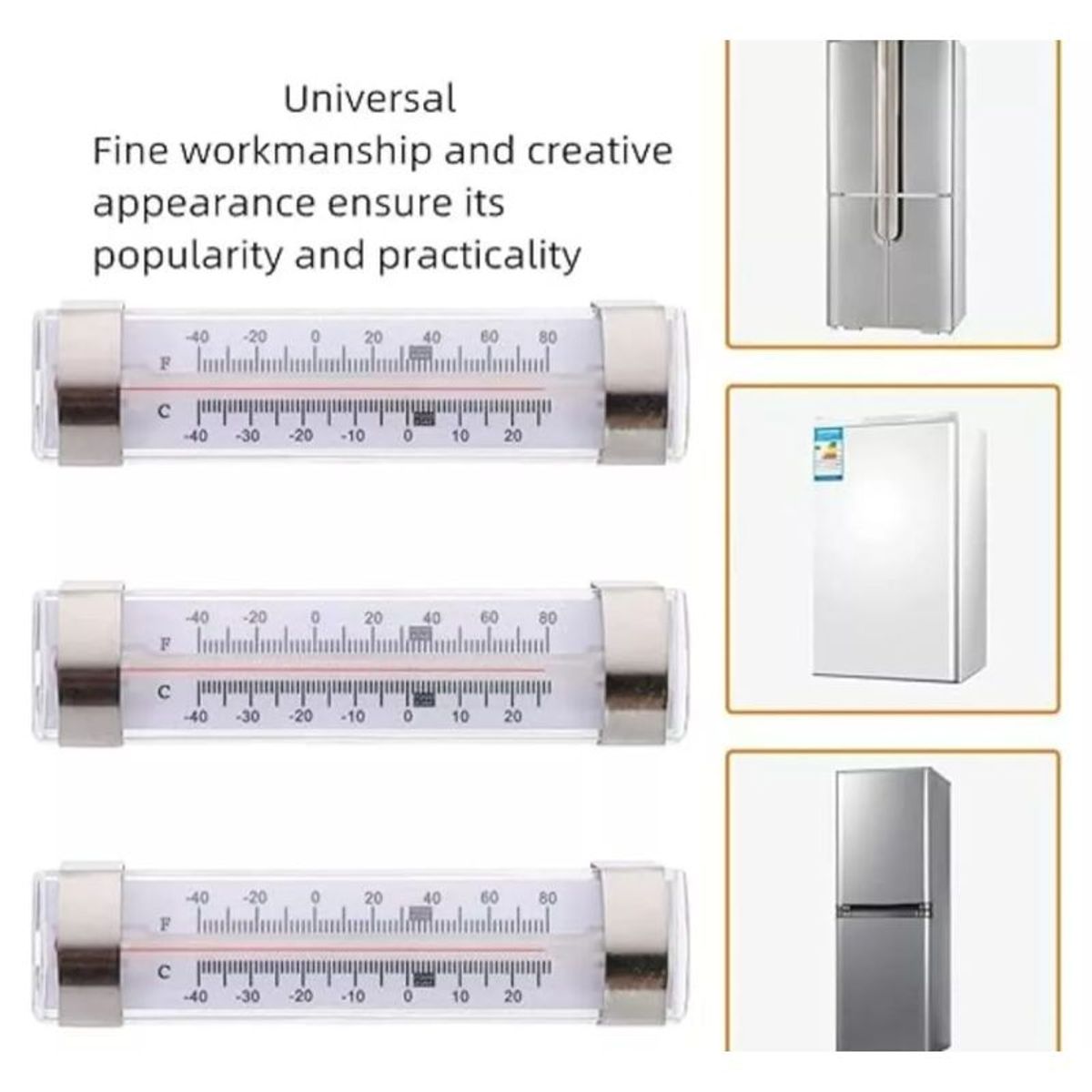 GENERICO - Termómetro Refrigerador Congelador Frigorífico Freezer 13cm