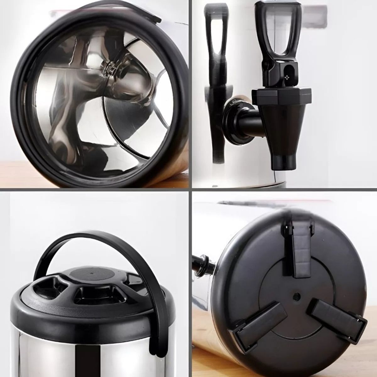 U BUY - Termo Para Agua Caliente 10lts Caliente Dispensador Negro