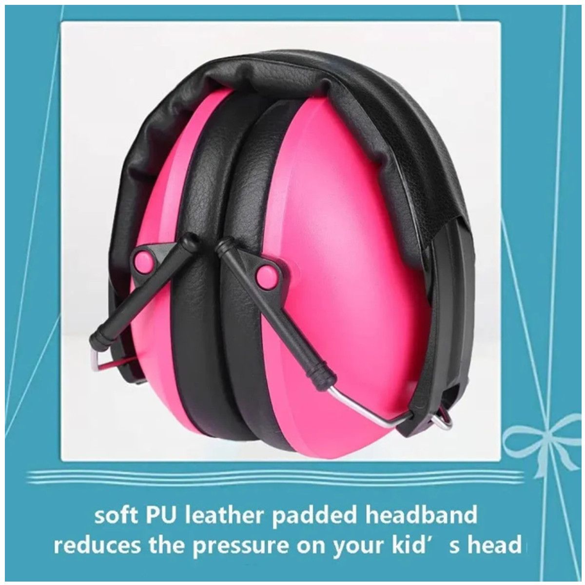 KUANGYE - Audífonos Protectores Antiruido Para Niños Y Jóvenes 25db Rosa