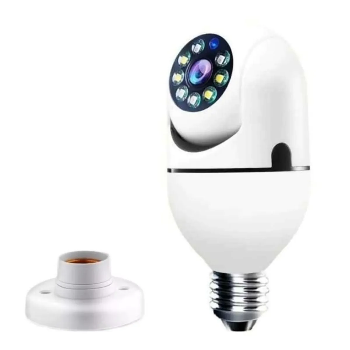 BITART - Cámara IP Ampolleta Panorámica WiFi 360° Seguridad y Vigilancia Smart