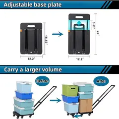 GENERICO - Yegua De Carga Plegable Carrito Mano Ligero 230kg