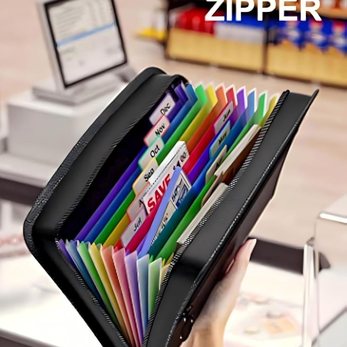 GENERICO - 13 Carpetas De Administrador De Archivos Tipo Cremallera