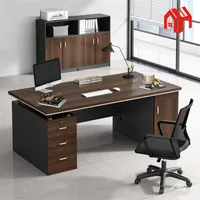 Escritorio Moderno Con Cajoneras 140x60x77cm Para Oficina