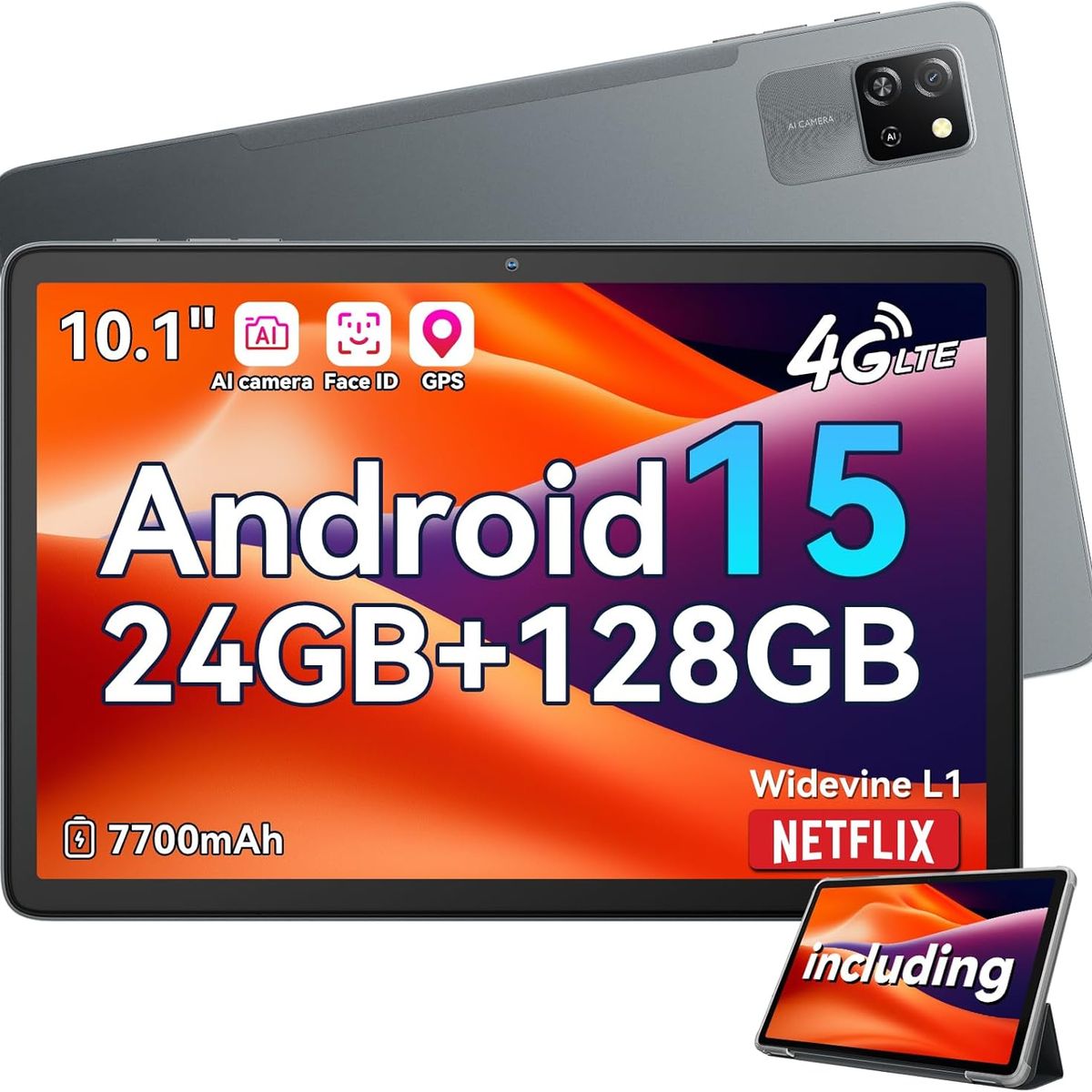 BLACKVIEW - Blackview Tab60Pro Tableta, 24GB+128GB, 10.1 pulgadas, Android15