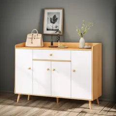 ANYHOGAR - Zapatero Organizador 120cmx30x84cm De Madera 4 Puertas