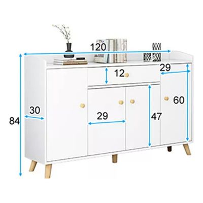 Imagen 2 del producto Zapatero Organizador 120cmx30x84cm De Madera 4 Puertas