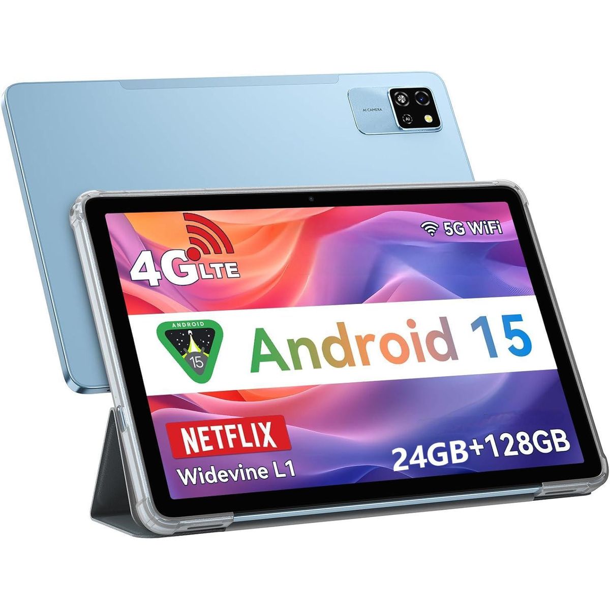 BLACKVIEW - Blackview Tab60Pro Tableta, 24GB+128GB, 10.1 pulgadas, Android15