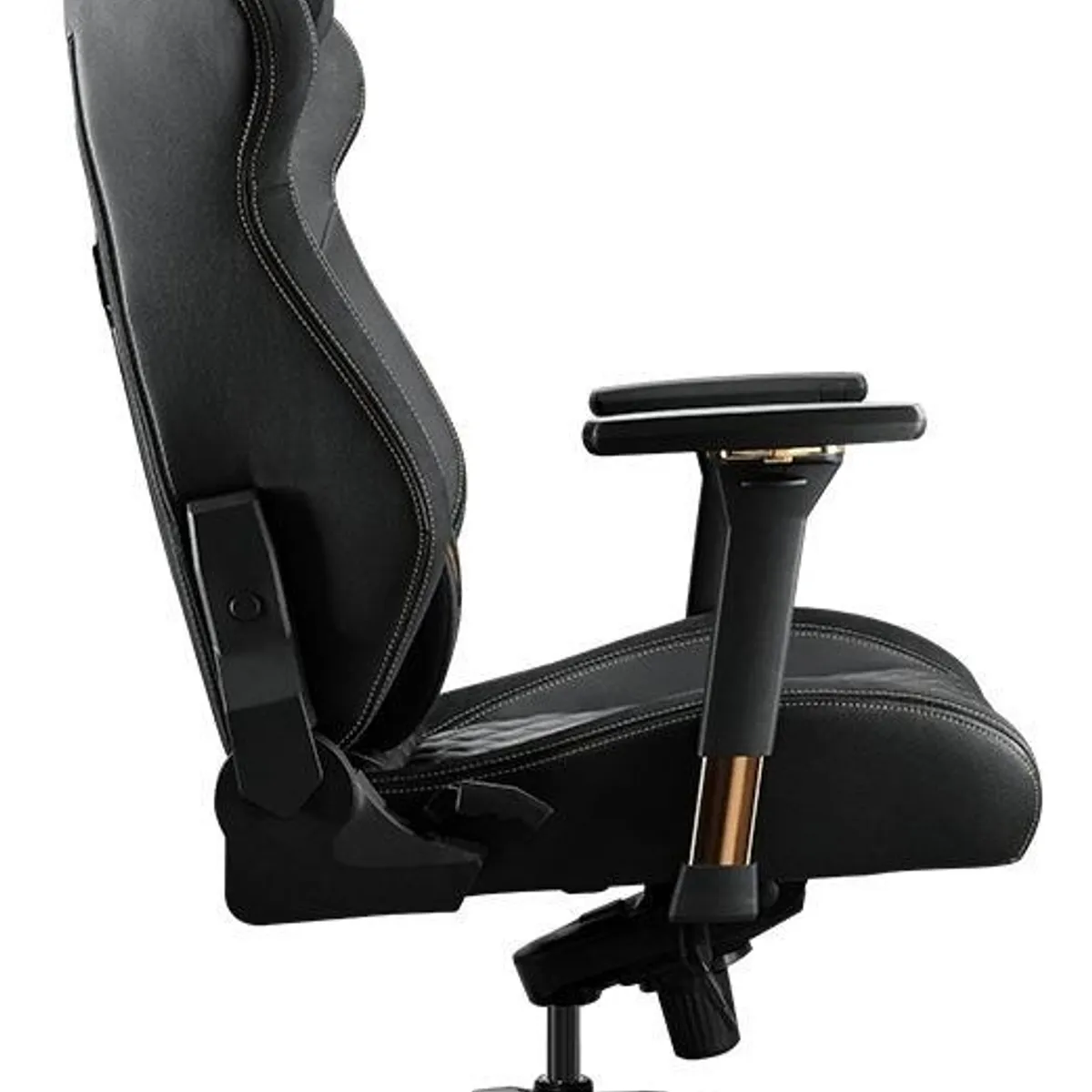 ANYHOGAR - Silla Ergonómica Para Juegos De Piel Sintética Negra