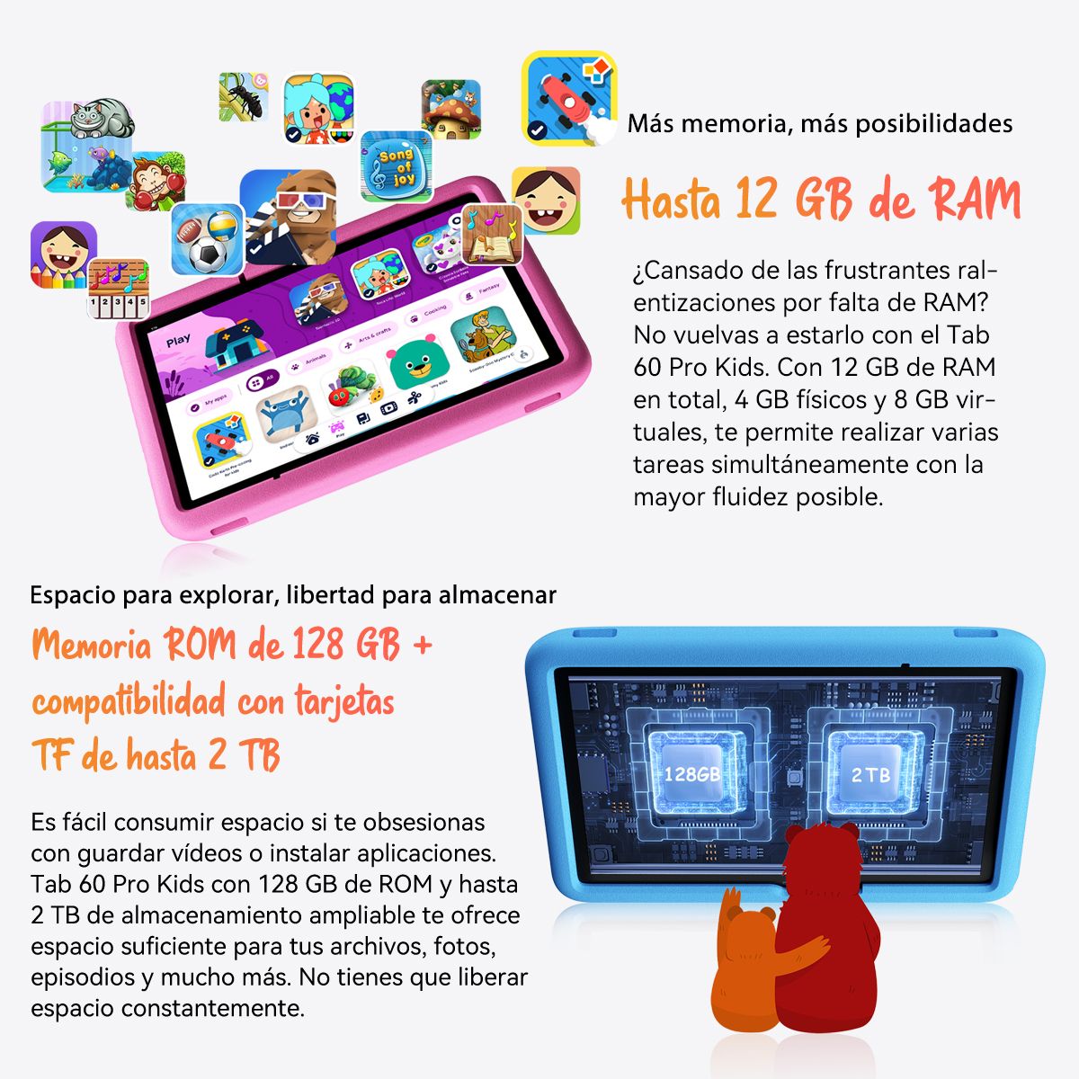 BLACKVIEW - Blackview Tab60Pro Kids Tableta 12GB+128GB Controles parentales