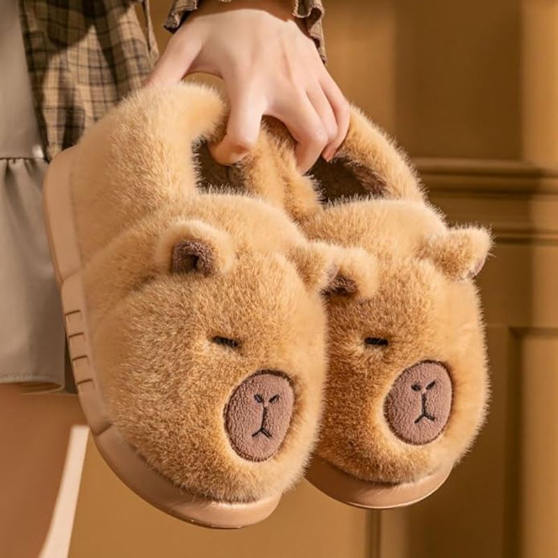 PUREPOWER Pantuflas De Capibara Adulto Pantuflas Capibara Para
