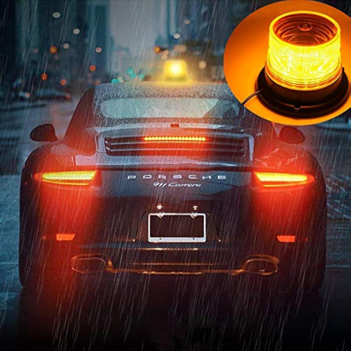 GENERICO - Baliza Led Estroboscopicas Ámbar 1224v Vehículo Seguridad