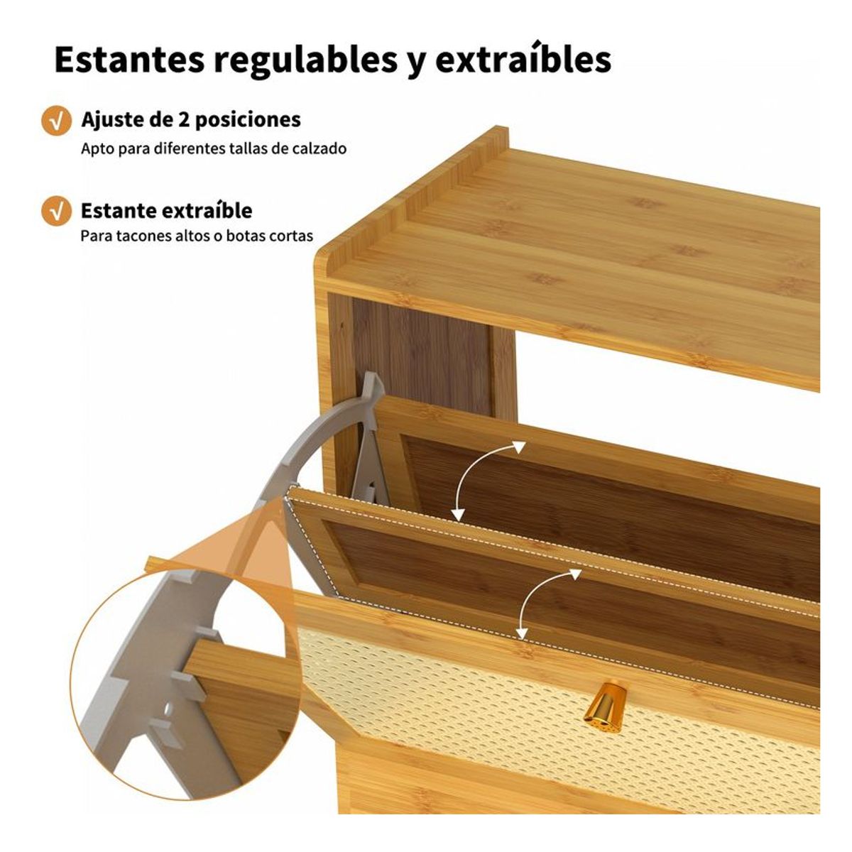 U BUY - Organizador Zapatero Doble 70x17x87cm