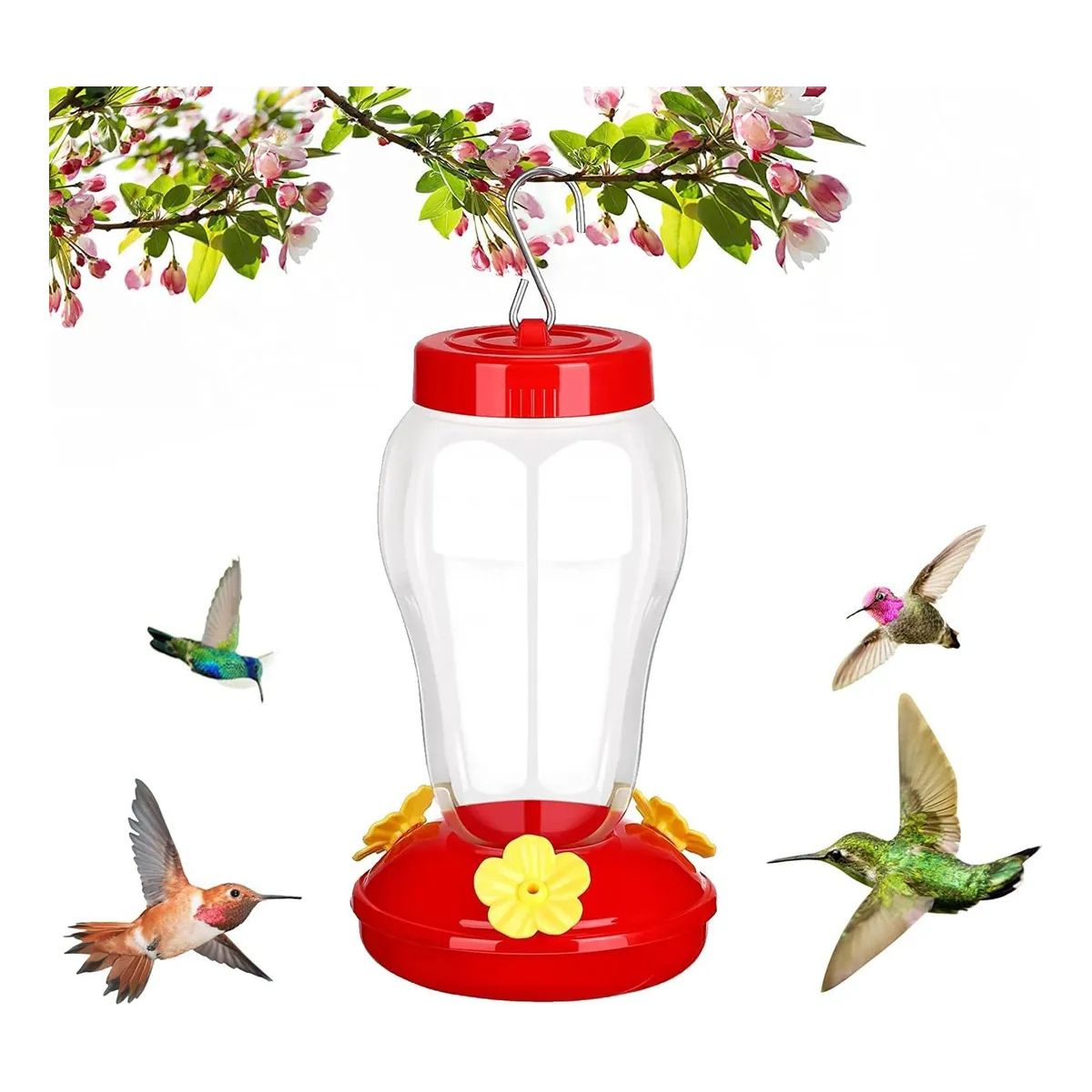 KUANGYE - Alimentador Bebedero Para Colibrí Comedero 480ml
