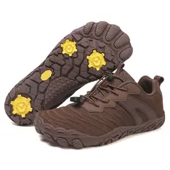 TIOZONEY - Zapatos de montaña antideslizantes para exteriores-Café