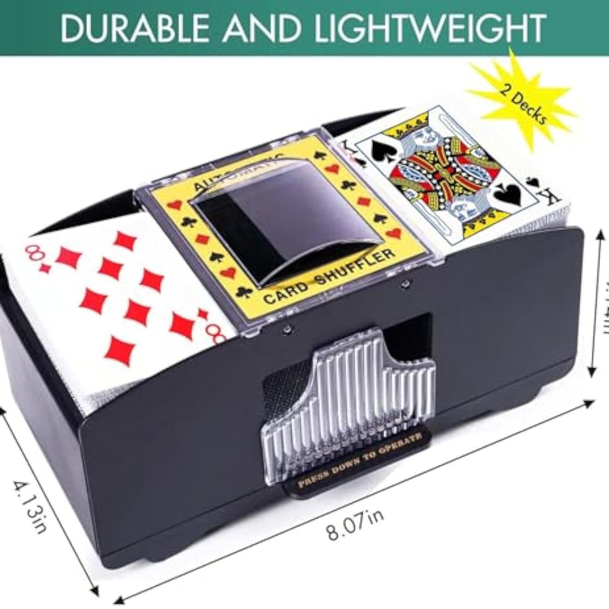GENERICO - Mezclador Barajador De Cartas Poker A Pilas