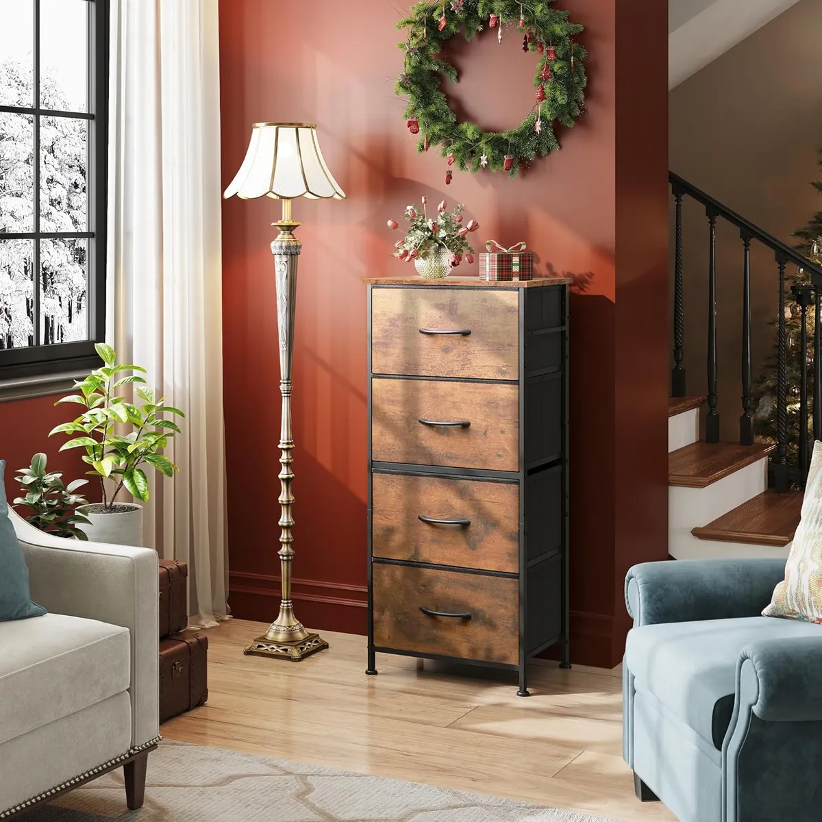 NEWTREE - Comoda Cajonera 4 Cajones Velador