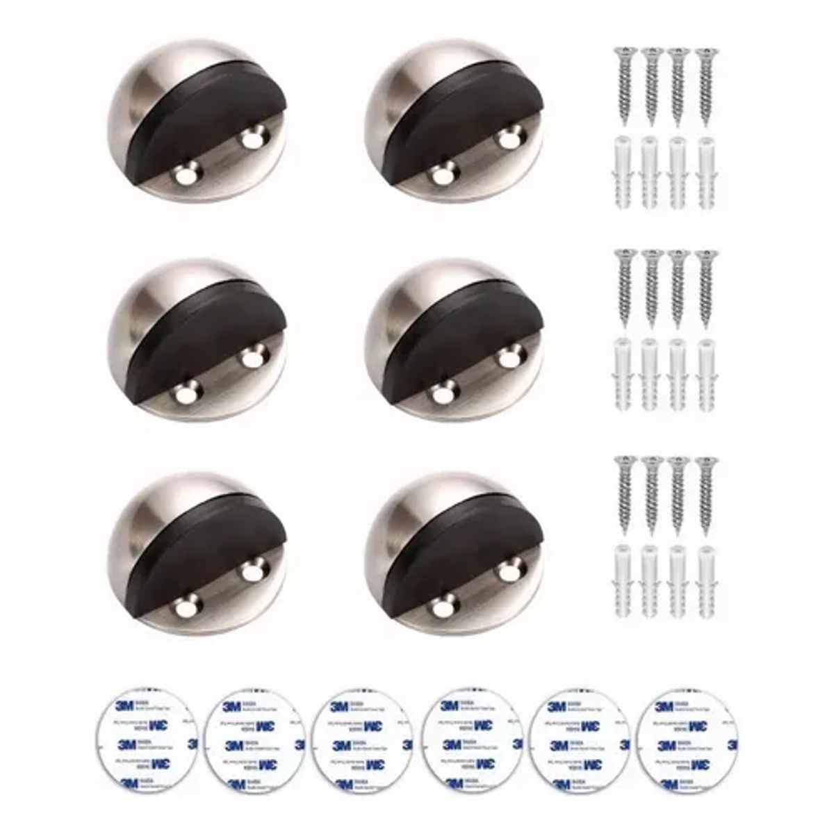 GENERICO - Tope De Puerta Niquel Media Luna 6un